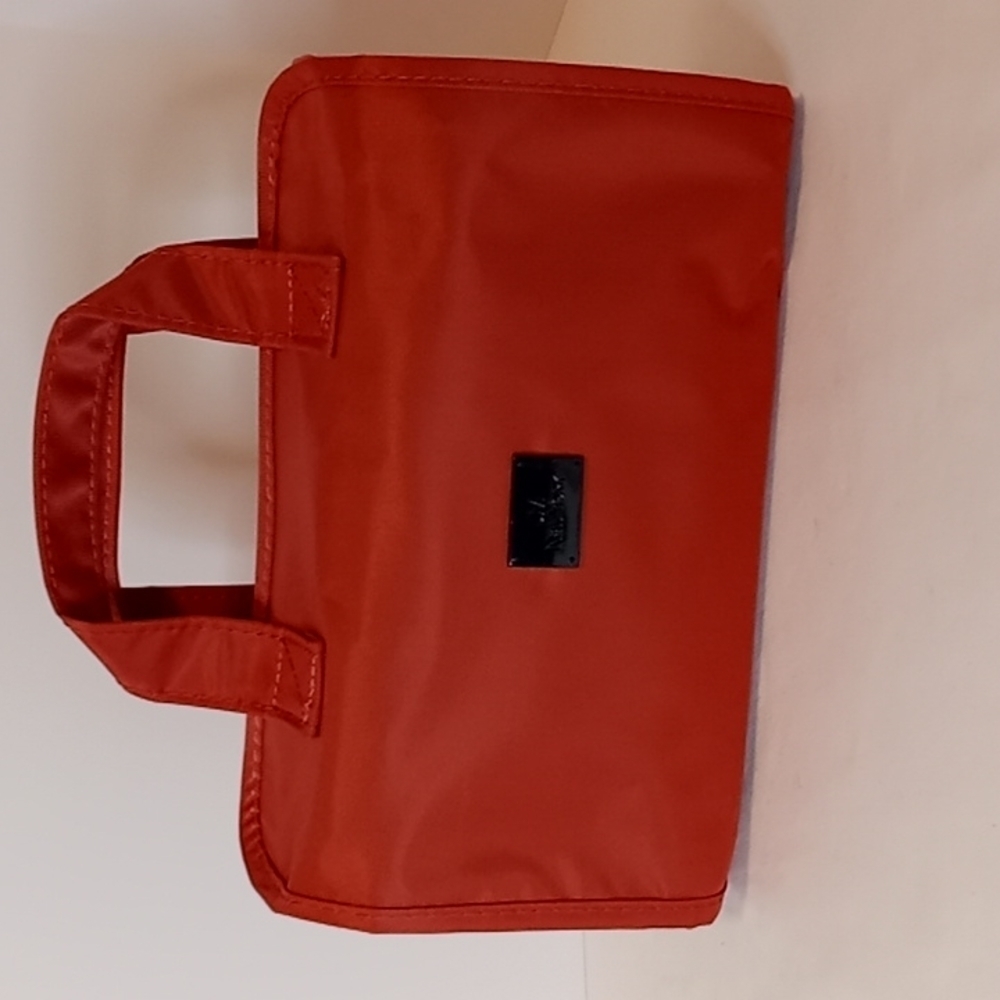 JM New York Travel Accessories Red Foldable Multiple Compartments Bag / Handle